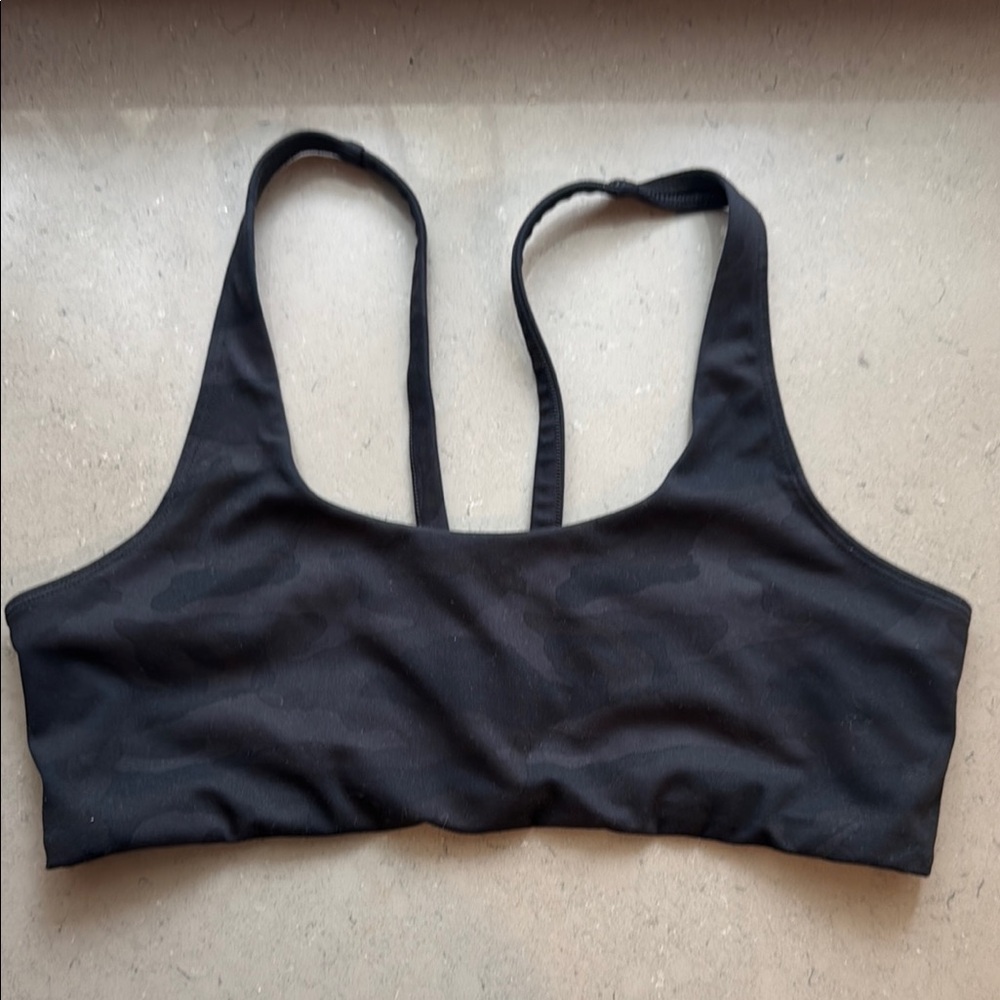 Vuori Black Racerback Sports Bra